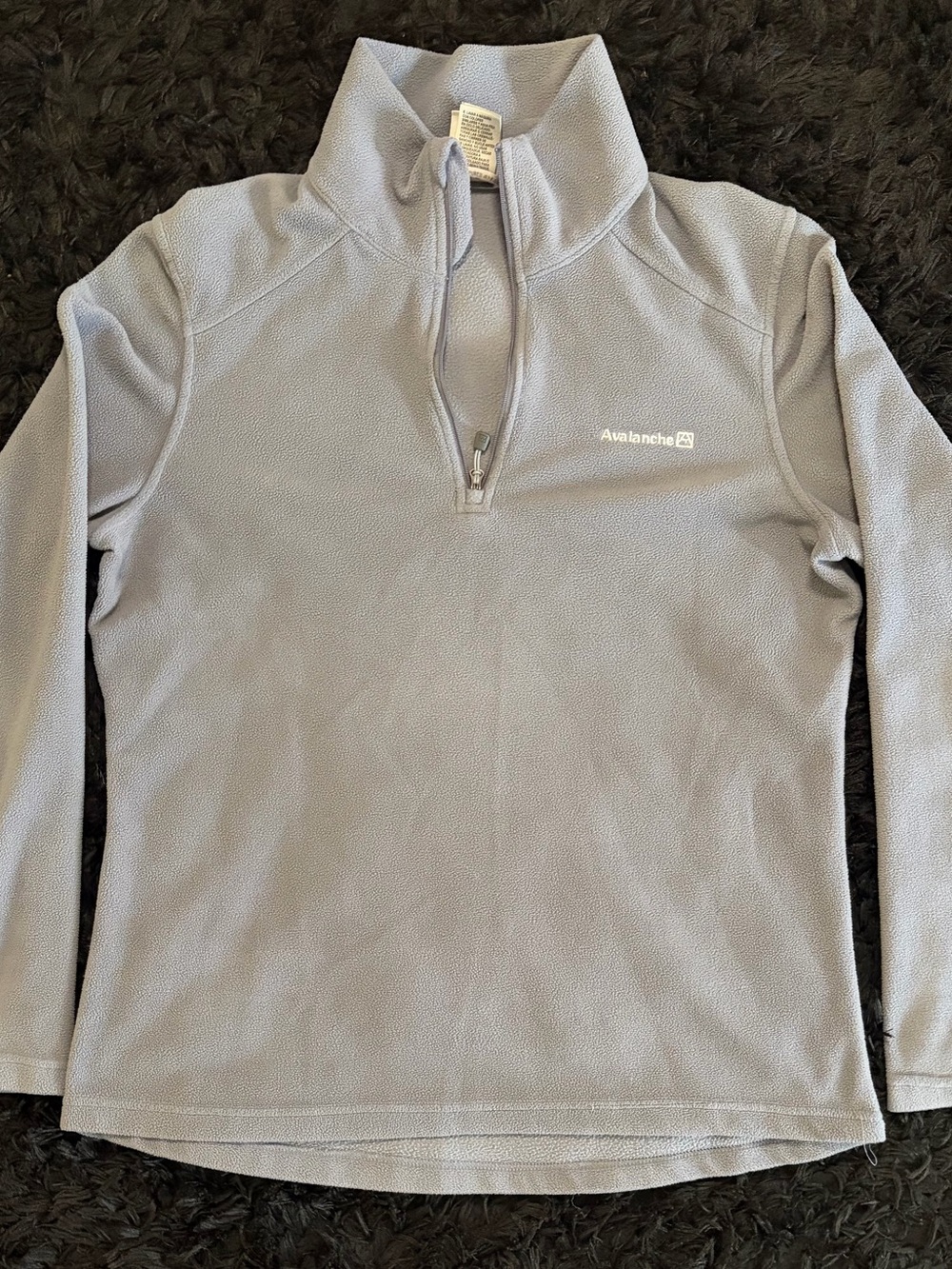 Avalanche Women's Light Gray Quarter-Zip Fleece Pullover
